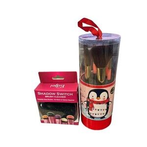 Bundle New 7 Piece Makeup Brush Kit & Edje Shadow Switch Brush Cleaner